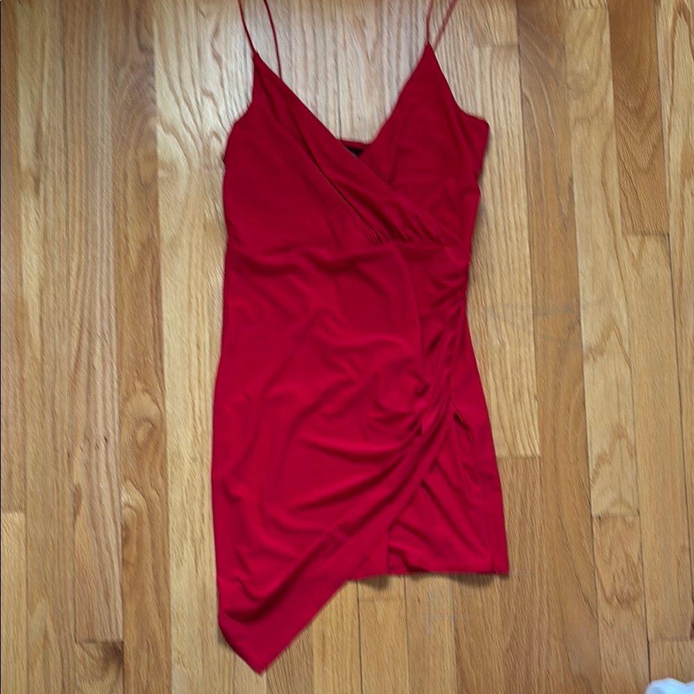 PrettyLittleThing Red Mini Dress